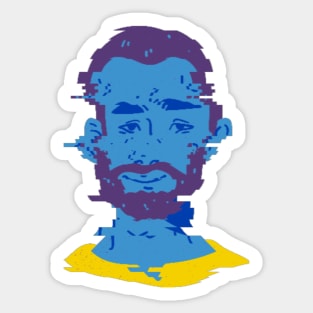 Thomas The blue Face Man Sticker